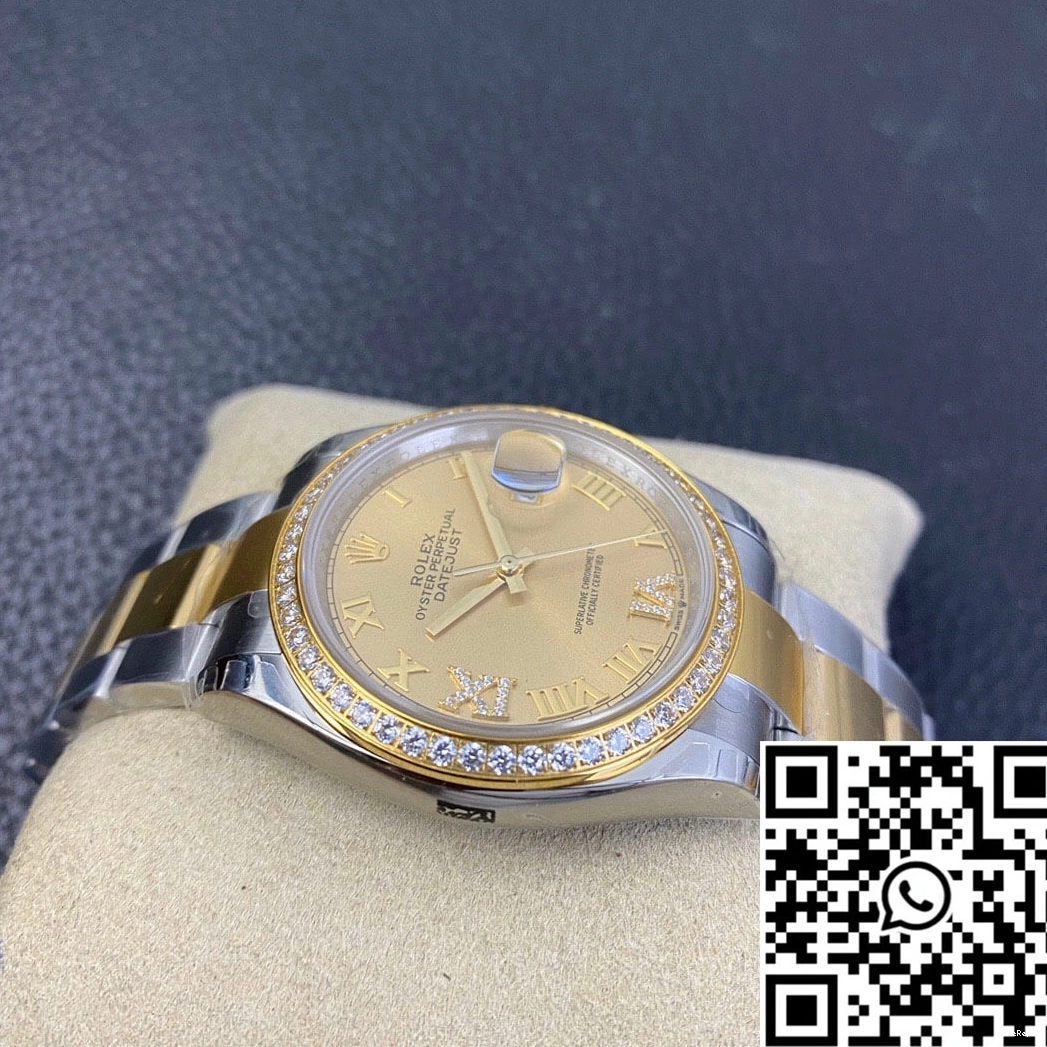 Rolex Datejust 126283 Factory Diamond Gold Dial EW 0720